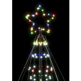 vidaXL Osvetljena novoletna jelka stožec 1534 LED barvita 503 cm | Shoptok.si