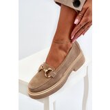 Zazoo 3429 Suede Women's Moccasins With Decoration Beige | Shoptok.si