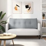  Jastuk za leđa Svijetlo siva 120 x 24 x 50 cm tkanina | shoptok.hr