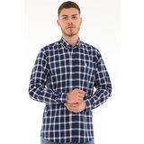 Dewberry G717 DERBERRY MEN'S SHIRT-NAVY - WHITE | shoptok.hr