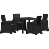  Vrtni set za objed 5 kom. Antracit PP | shoptok.hr