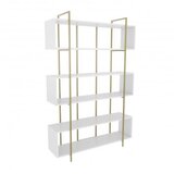 Hanah home Bruti Polica za knjige od bijelog zlata 120x180x29,6 cm, bijela | Eponuda.ba