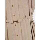 Sinsay Maxi košulja haljina s efektom naboranja, s dodatkom viskoze | shoptok.hr