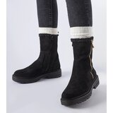 Gemre Black insulated ankle boots with a zipper Sunnyslope | ePonuda.com