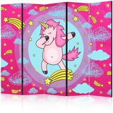 Artgeist PARAVAN 225/172/3 cm pink, svetlo modra Slike