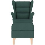 Stolica za ljuljanje s osloncem za noge od tkanine tamnozeleno | shoptok.hr