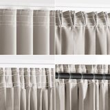Restilo zasłona BLACKOUT kolor jasny beżowy szarfa upinająca styl klasyczny taśma materiał blackout 200x300 | shoptok.hr