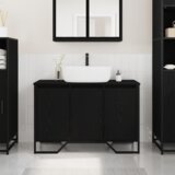 Kupaonski ormar za Lavabo - Umivaonik Crni hrast 91x35x60 cm Konstruirano drvo | shoptok.hr