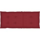  Sklopive stolice 6 kom s jastucima od punog bagremovog drveta Crvena 120 x 50 x 3 cm | shoptok.hr
