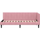  Kutni okvir kreveta Ružičasta 80 cm x 200 cm Baršun | shoptok.hr