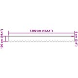  Čipkasta zavjesa sa zavjesama Bijelo 100 x 1200 cm Poliester | shoptok.hr