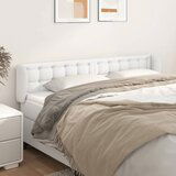 vidaXL Uzglavlje s ušima bijeli 203x23x78/88 cm od umjetne kože Cijene