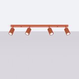 Nice Lamps Opečnato oranžna stropna svetilka 6,5x81 cm Gleam – | Shoptok.si