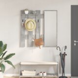 vidaXL Vješalica za kapute na zidu Betonska siva 100 x 10 x 100 cm | shoptok.hr