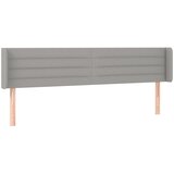  Uzglavlje s ušima svjetlosivo 163x16x78/88 cm od tkanine | shoptok.hr