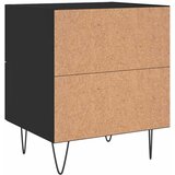  Noćni ormarići 2 kom crni 40 x 35 x 47,5 cm konstruirano drvo | shoptok.hr