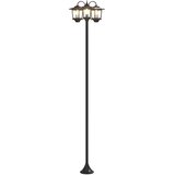 Lampa sa tri glave Crna 16 x 16 x 187 cm Aluminij i ABS | shoptok.hr