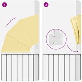  Zaslon za privatnost na balkonu 115 x 115 cm Poliester Pijesak | Eponuda.com