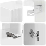  Komplet TV omaric 4 pcs Visok sijaj bela Konstruiran les - - Bela - 61.6 - 30 x 31 x 100 cm - 2025-vidaXL-Uvoz_2 | Shoptok.si