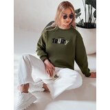 DStreet Bluza damska oversize z haftem SOFTRUS zielona | shoptok.hr