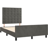  Okvir kreveta bez madraca tamnosiva 120x190 cm baršunasti | shoptok.hr