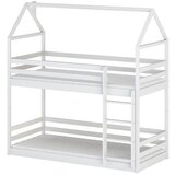 Molarem Home Drveni dječji krevet na kat Axel - bijeli - 190x90 cm - Bez madraca | shoptok.hr
