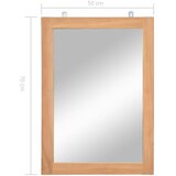  Zidno ogledalo od masivne tikovine 50 x 70 cm | Shoptok.si