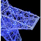 vidaXL 3D zvezda med 50 LED Modra 55 x 53.5 x 10 cm Akril | Shoptok.si