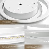 LQWELL LED stropna svetilka 2-obročna | Shoptok.si