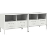 Furnova TV omarica 2 kosa bela 68x39x50,5 cm jeklo, (21922877) | Shoptok.si