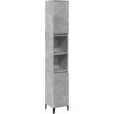 Maison Chic Kopalniška omarica - Kopalniški kabinet betonsko siva 30x30x190 cm inženirski les, (21795019) | Shoptok.si