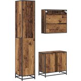  Set namještaja za kupaonicu 3 pcs Staro drvo 65 x 33 x 60 cm | shoptok.hr