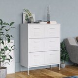 Furnova Omarica s predali bela 80x35x101,5 cm jeklo, (21950544) Cene