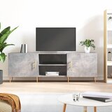TV ormarić boja betona 150x30x50 cm od konstruiranog drva | shoptok.hr