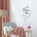 Wallity zidna dekoracija Glycon, 36x68cm, Crna u