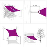 vidaXL Senčno jadro oksford blago pravokotno 2,5x3 m temno zeleno | Shoptok.si