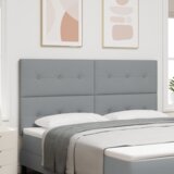  LED uzglavlje svjetlo svjetlosiva 90 cm tkanina | shoptok.hr