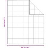 vidaXL Odeja z blazino 3 pcs Bela 240 x 200 cm Puh | Shoptok.si