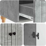  Kreveta Betonska siva 66 x 34,5 x 95 cm Konstruirano drvo | shoptok.hr