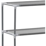 vidaXL Stalak iznad toaletne školjke s 3 police srebrni 53x28x169 cm | shoptok.hr