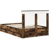  Konstrukcija postelje s predalom Dimljeni oreh 120 x 200 cm, (5000121523) | Shoptok.si