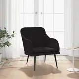  Fotelja crna 63 x 76 x 80 cm baršunasta