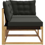 Set vanjskih sofa Čvrsto drvo akacije Bijela | shoptok.hr