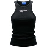 Karl Lagerfeld Majice brez rokavov KLJ Ribbed B2W17085 Črna Cene