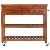  Kuhinjska kolica od masivnog bagremovog drva 100 x 48 x 89 cm | shoptok.hr