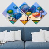 Wallity slika 4MDF1113573101, 60x115 cm, 4 dela | ePonuda.com