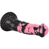  Bad Horse - silikonski dildo za konjske alate - 18cm (crno-roza) | shoptok.hr