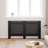 Pokrov za radijator crni 152 x 19 x 81,5 cm MDF | shoptok.hr