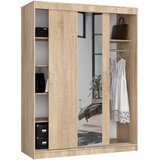 AKORD Clp Garderobna Omara Z Drsnimi Vrati Z Ogledalom, Hrast Sonoma, (5000331698) | Shoptok.si