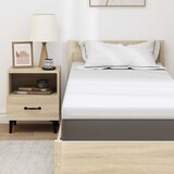  Nadmadrac 80 x 200 cm debelo Žakar tkanina Bijela | shoptok.hr